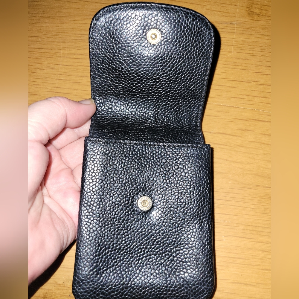 CHANEL Black Caviar CC Cigarette Case - Picture 3 of 9